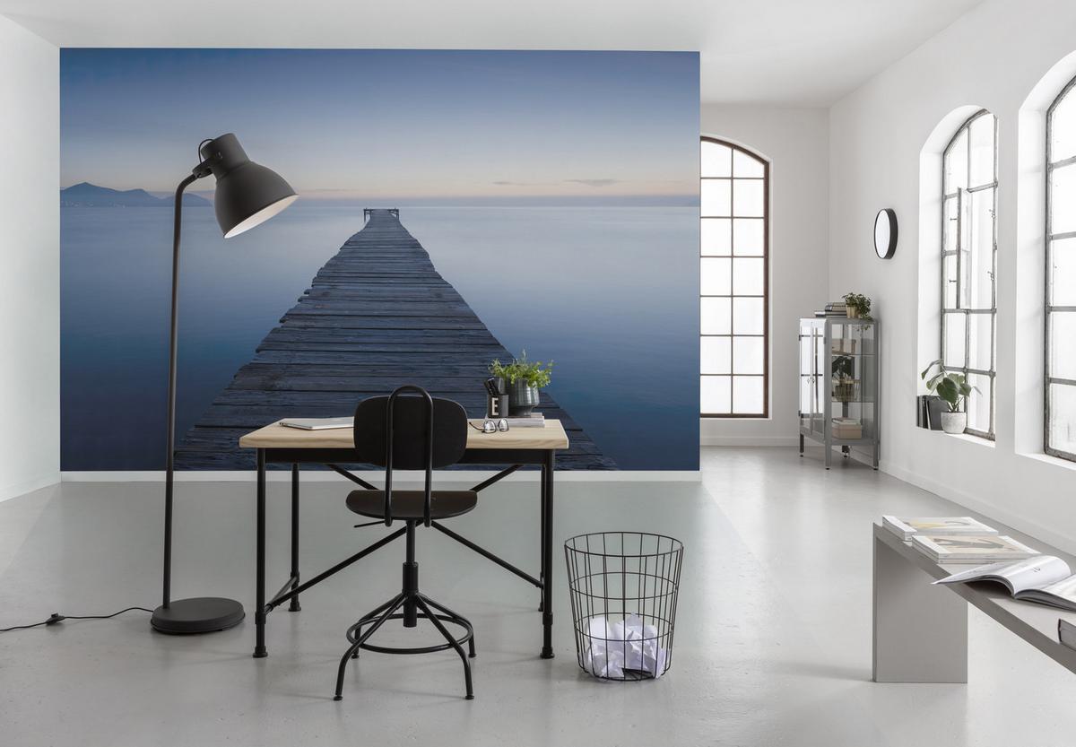 Fototapete Infinity - Blau, Trend, Textil (450/280cm)