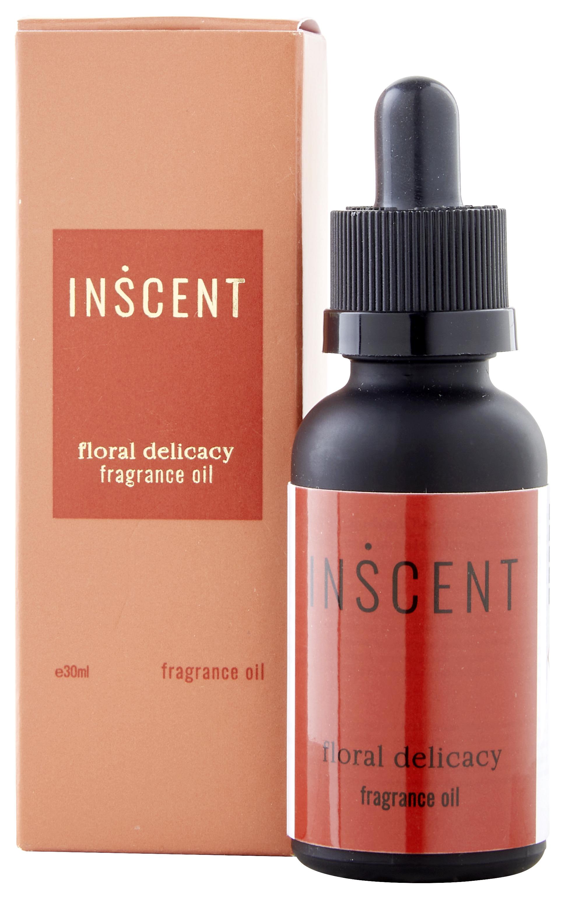 Parfémovaný Olej Floral Delicacy, 30ml - černá/červená, Design, sklo (30ml) - Inscent