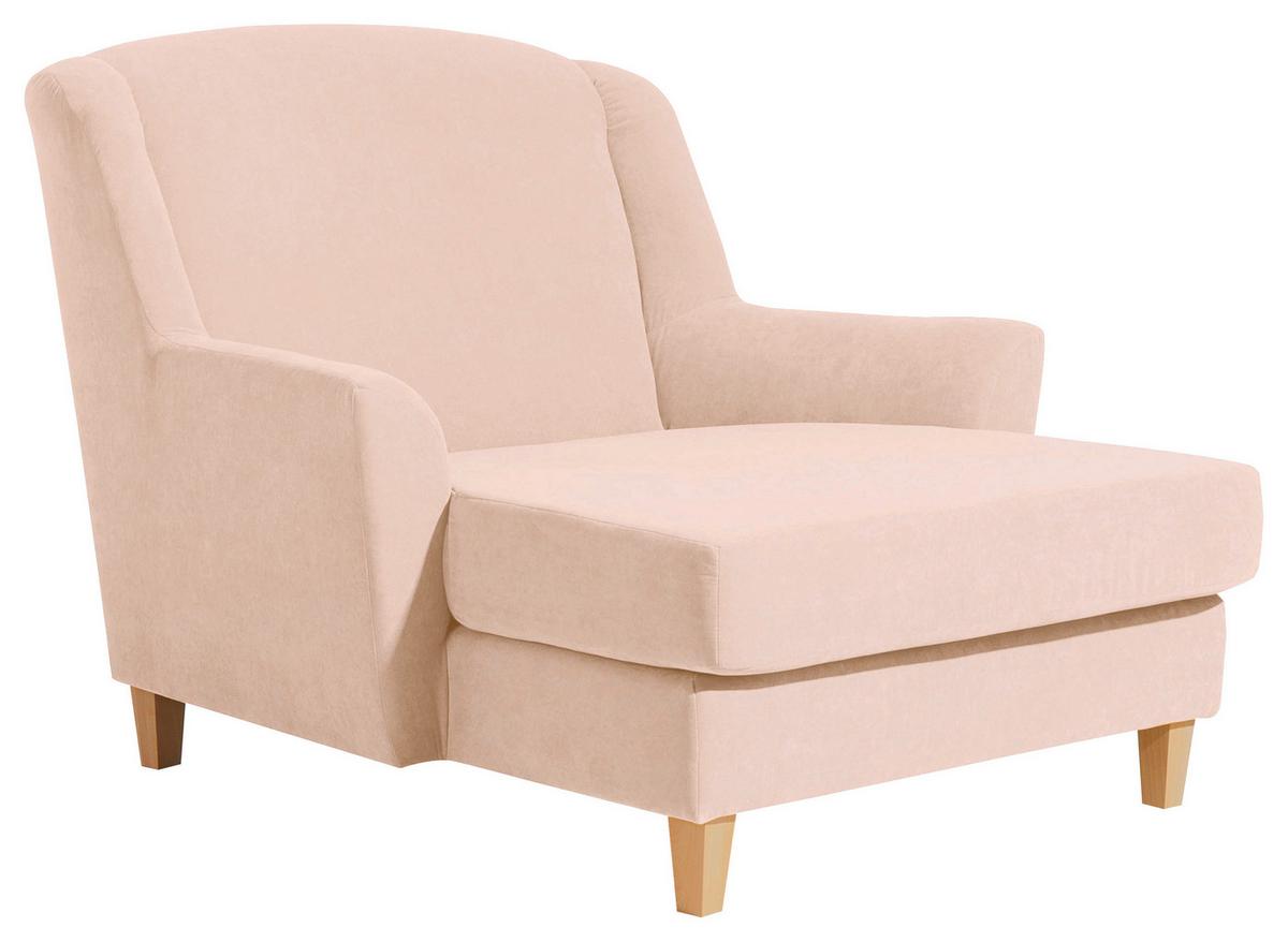 Big Sessel mit Armlehnen Judith Strukturgewebe Creme - Creme/Naturfarben, MODERN, Textil (136/107/142cm) - Max Winzer