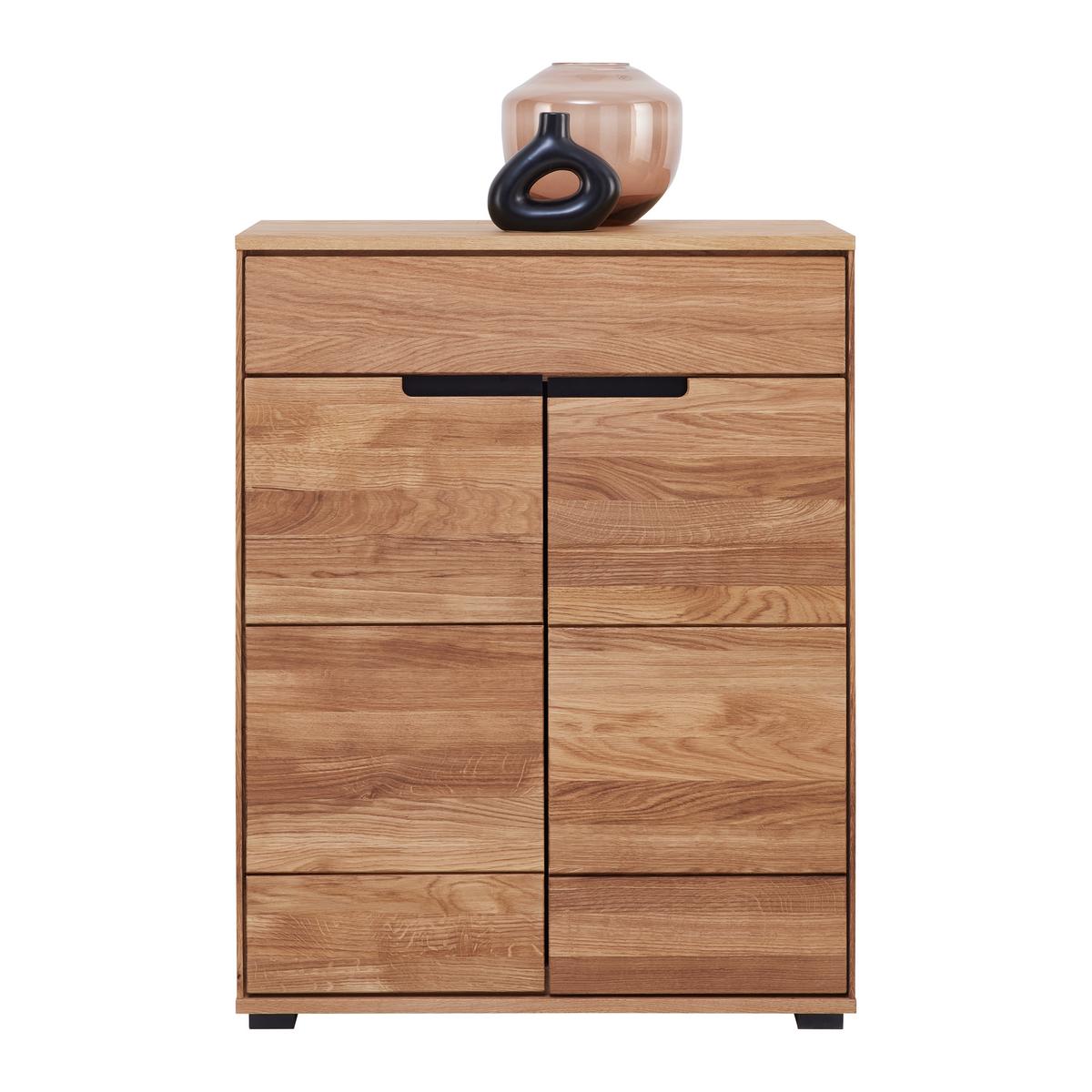 BOTNÍK LOLA - divoký dub/černá, Lifestyle, kov/dřevo (80/102/40cm) - ecoTree