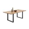 Esstisch Bennet Big - Eichefarben/Schwarz, KONVENTIONELL, Holz/Metall (220/100/77cm) - MID.YOU