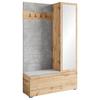 PREDSIEŇOVÝ NÁBYTOK GARDEROBE TEJO II - dub wotan, Design, kompozitné drevo (115/192/37,5cm) - Livetastic