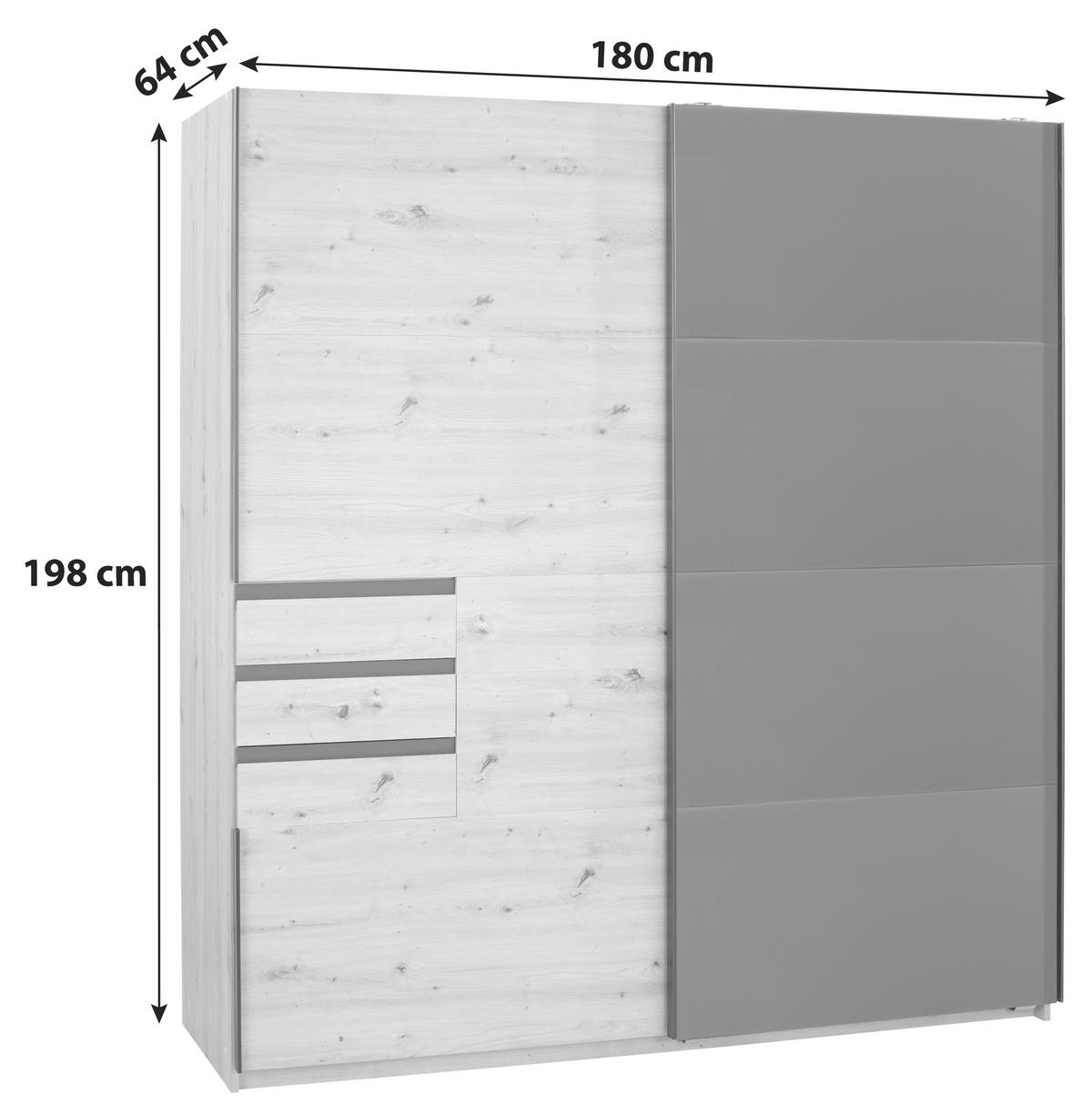 Schöner Stauraum viel Schwebetürenschrank mit