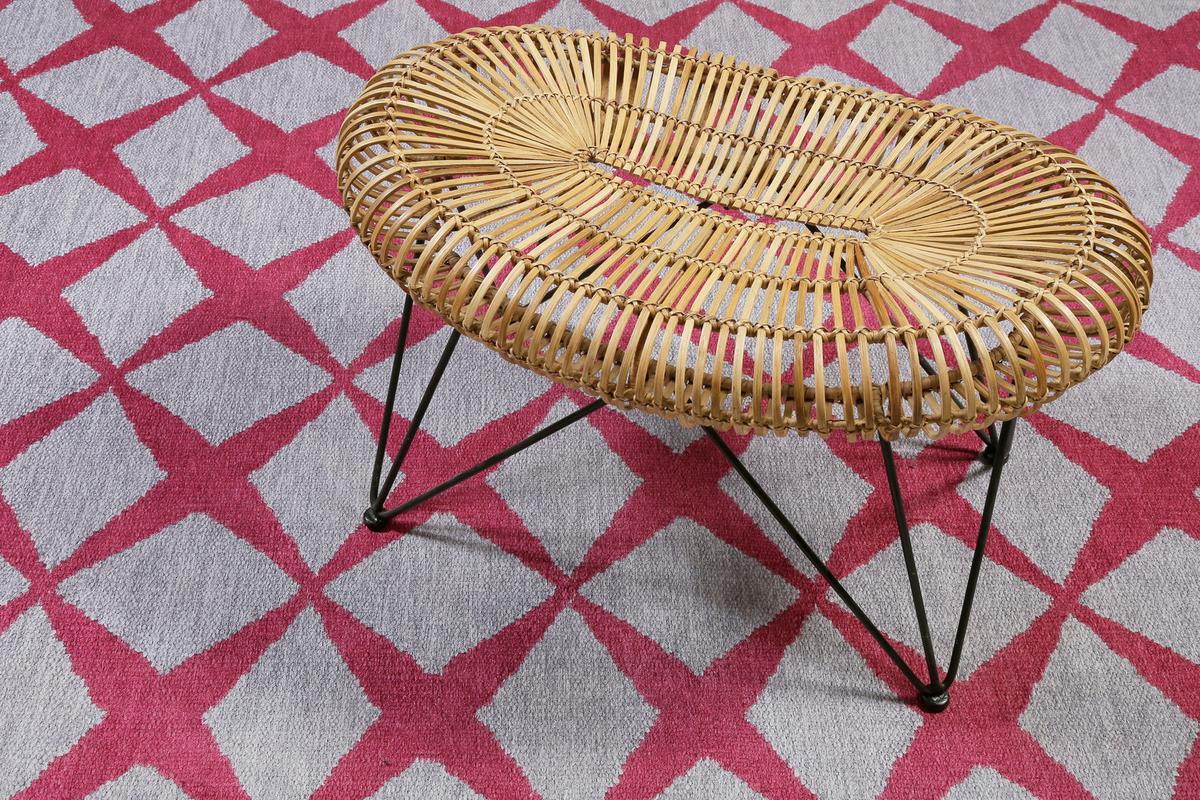 Webteppich Bordeaux/sandfarben Caledon 160x230 Cm - Sandfarben/Bordeaux, KONVENTIONELL, Textil (160/230cm) - Esprit