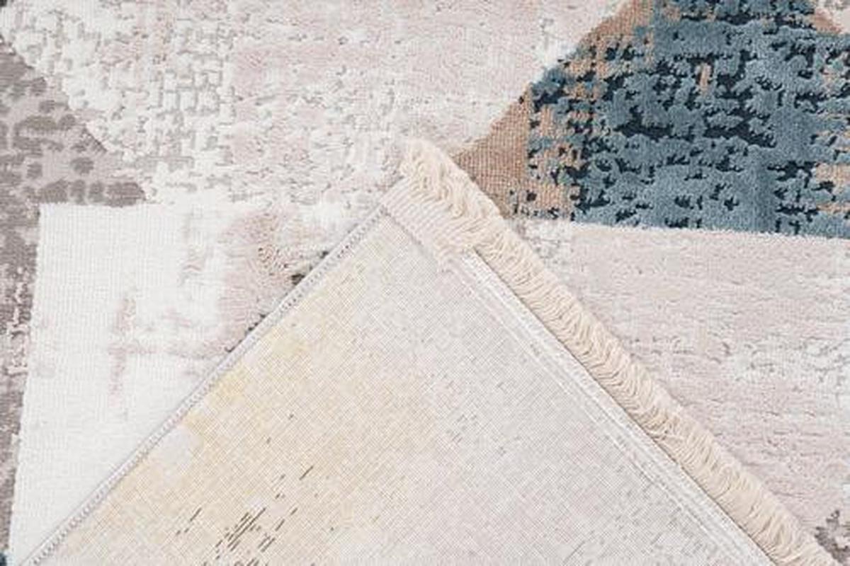 Webteppich Blau/Grau Akropolis 80x150 cm - Blau/Grau, Design, Textil (80/150cm) - Kayoom