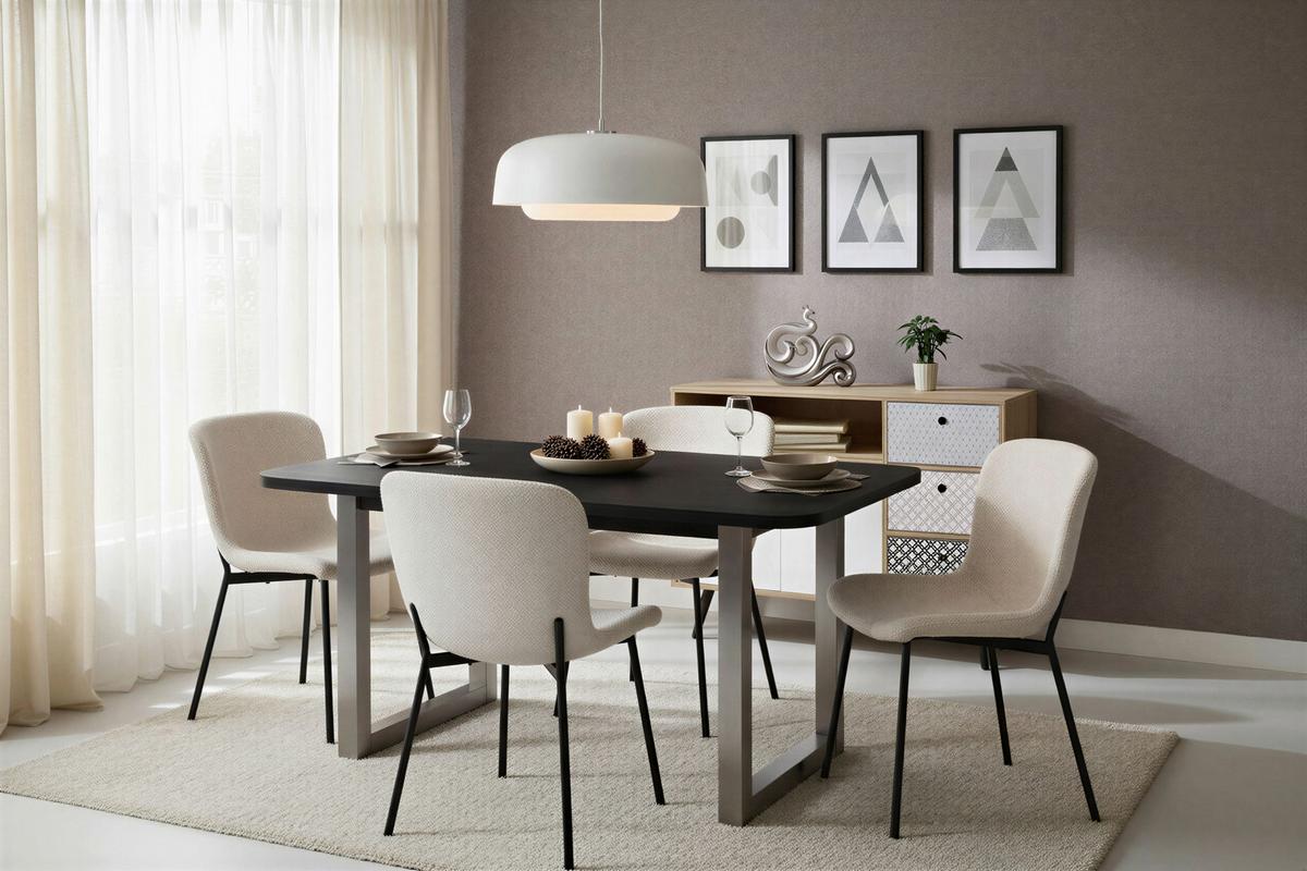 SIDEBOARD Multicolor B: 106,5cm - Multicolor/Schwarz, Design, Holzwerkstoff (106,5/77/39cm) - MID.YOU