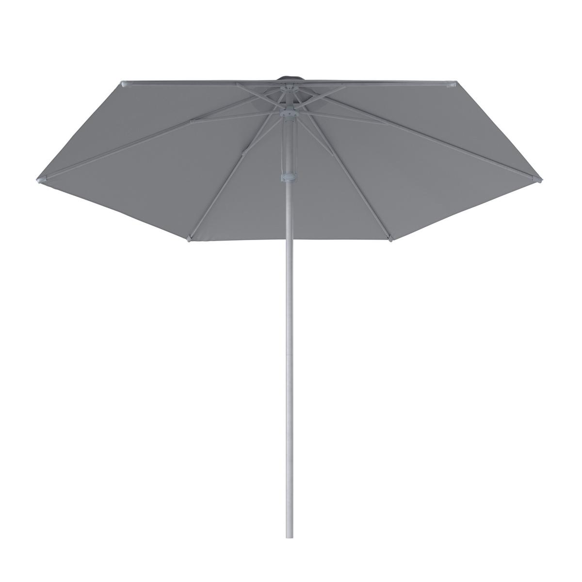 Sonnenschirm Sunny Dm: 259 Cm H: 239cm Grau - Hellgrau, MODERN, Textil/Metall (268/239cm) - Luca Bessoni