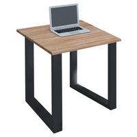 Schreibtisch Lona Sonoma Eiche/Schwarz B: 50 cm - Schwarz/Sonoma Eiche, MODERN, Holzwerkstoff/Metall (80/50/76cm) - MID.YOU