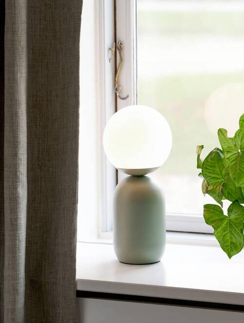 Tischleuchte Notti Grün D: 15 cm - Grün, Design, Glas/Metall (15/34,5cm) - Nordlux