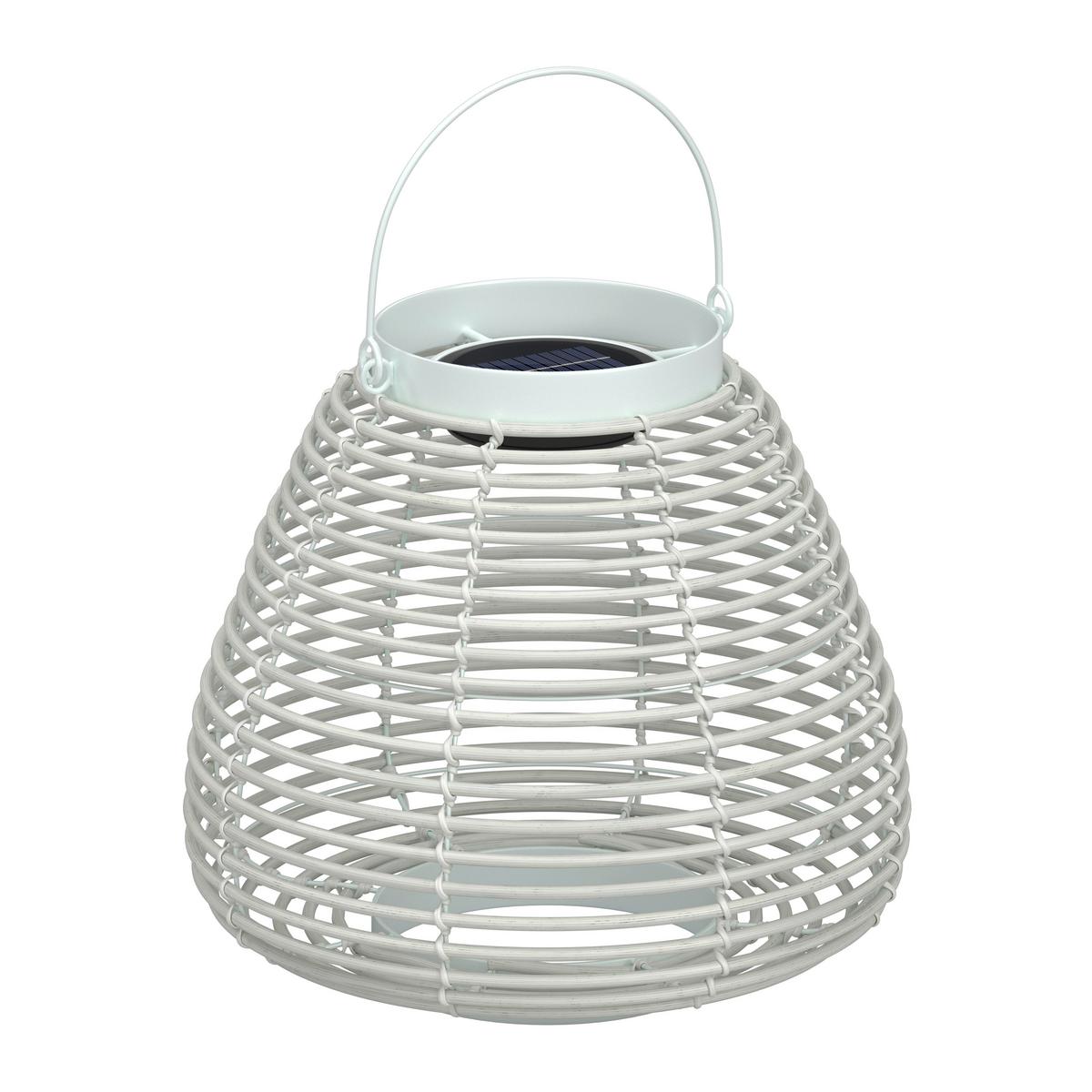 VONKAJŠIE SVIETIDLO ANINA - biela, Modern, kov/plast (31/29/31cm) - Bessagi Garden