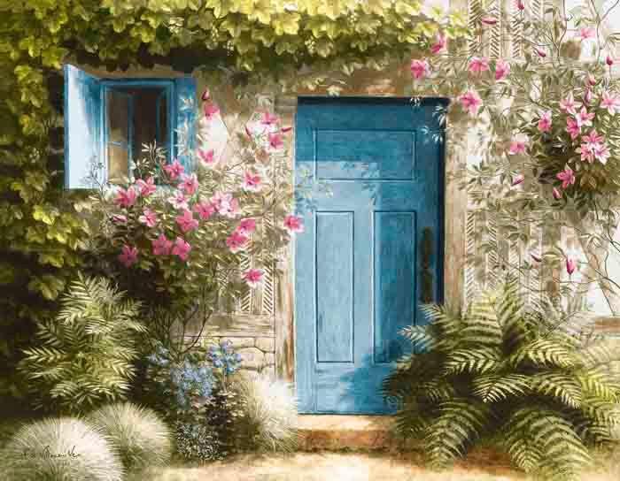 Olajfestmény 35/45cm - többszínű, Basics, textil (35/45cm)