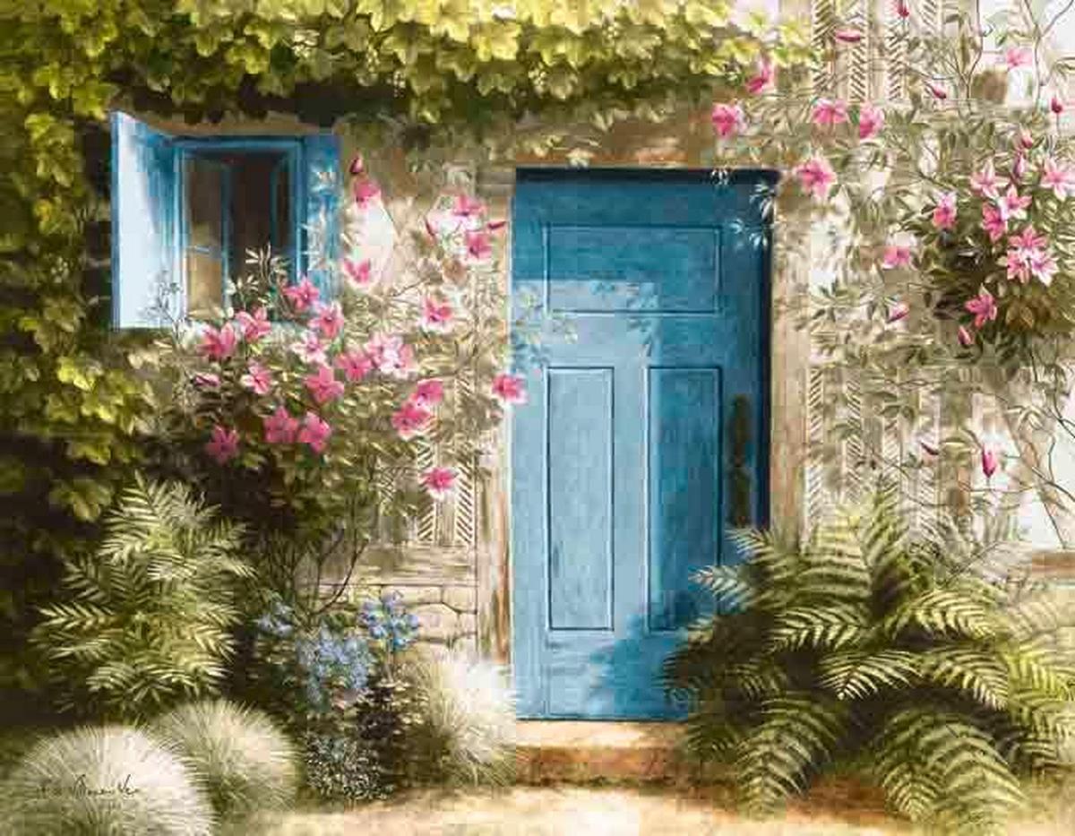 Olajfestmény 35/45cm - többszínű, Basics, textil (35/45cm)