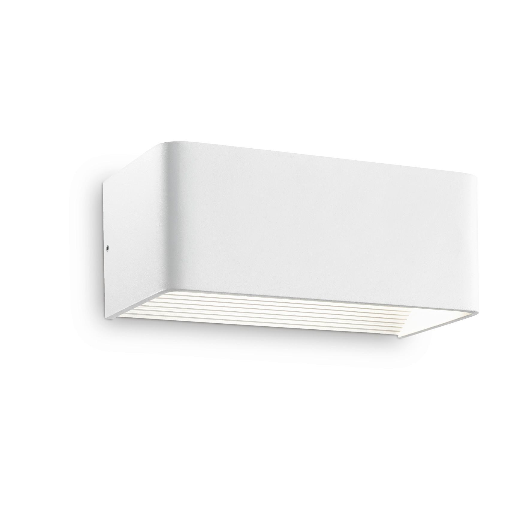 LED-WANDLEUCHTE Click Weiß B: 10 cm - Weiß, Design, Metall (20/10/8cm) - Ideal Lux