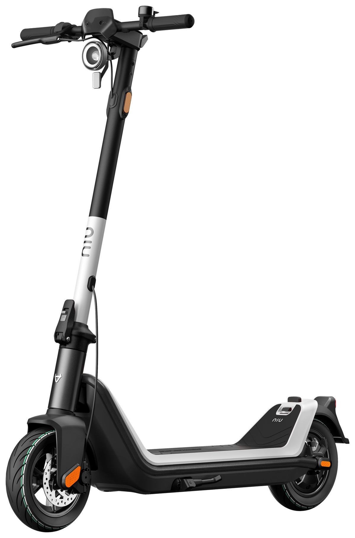 E-scooter Klappbar Niu Kqi3 Sport + Digitaler Tachoanzeige - Weiß, KONVENTIONELL, Metall (117,3/17/120,2cm) - NIU