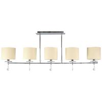 Deckenleuchte 35-11527 Estera - Chromfarben, KONVENTIONELL, Kunststoff/Metall (112/15/55cm)