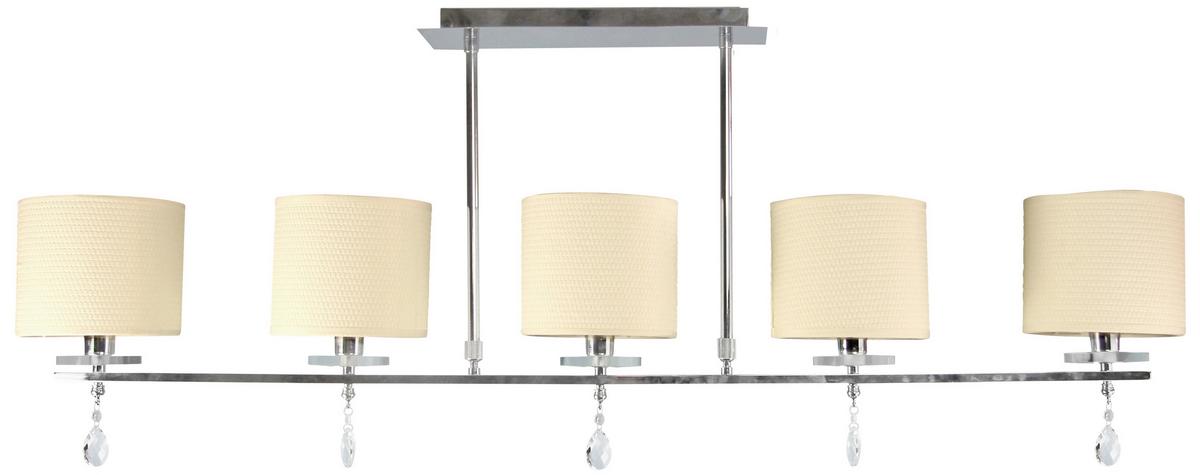 Deckenleuchte 35-11527 Estera - Chromfarben, KONVENTIONELL, Kunststoff/Metall (112/15/55cm)