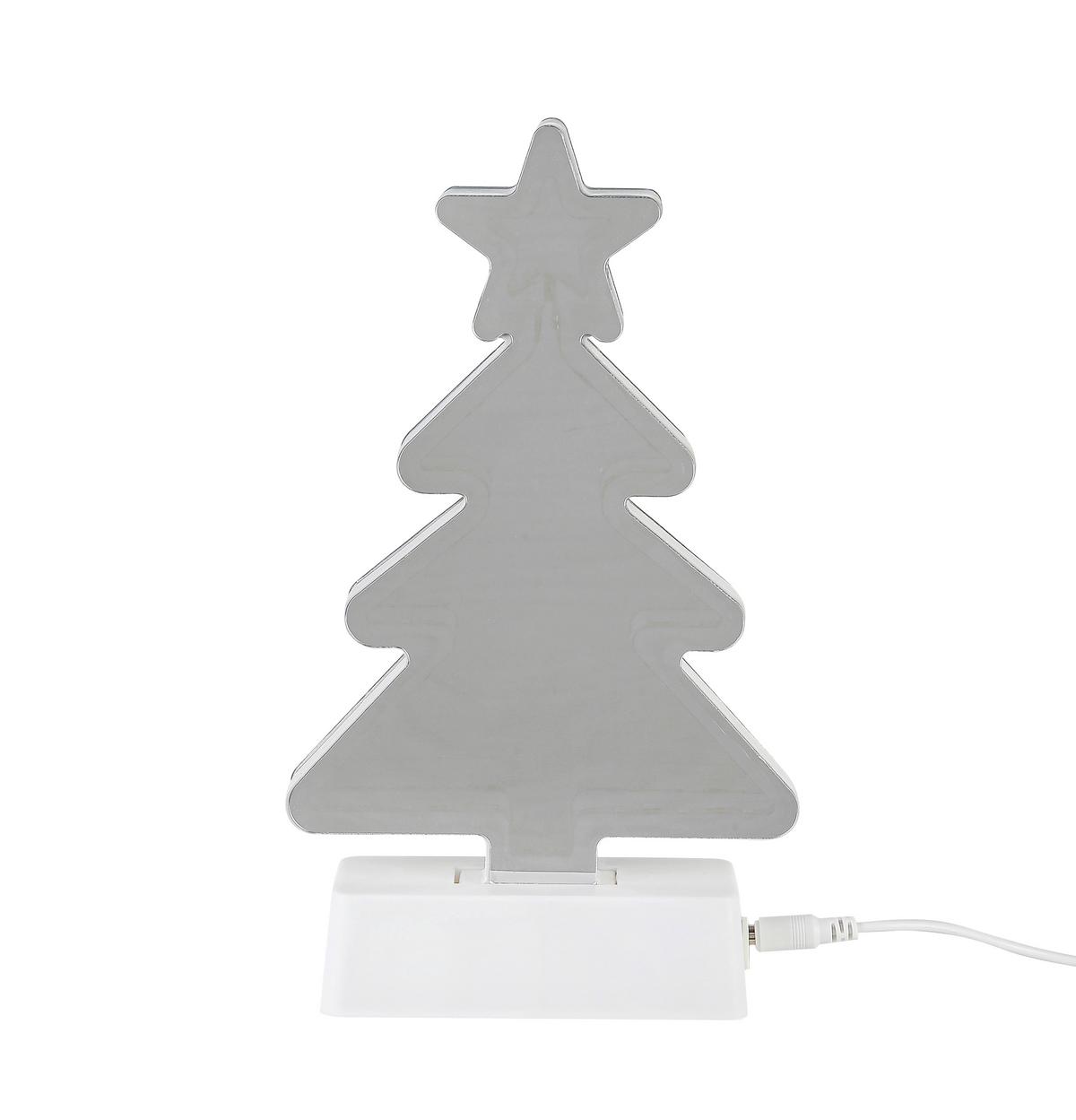Led-dekoleuchte Christmas Tree - Transparent/Weiß, Basics, Kunststoff (13,2/4,6/22,8cm) - James Wood