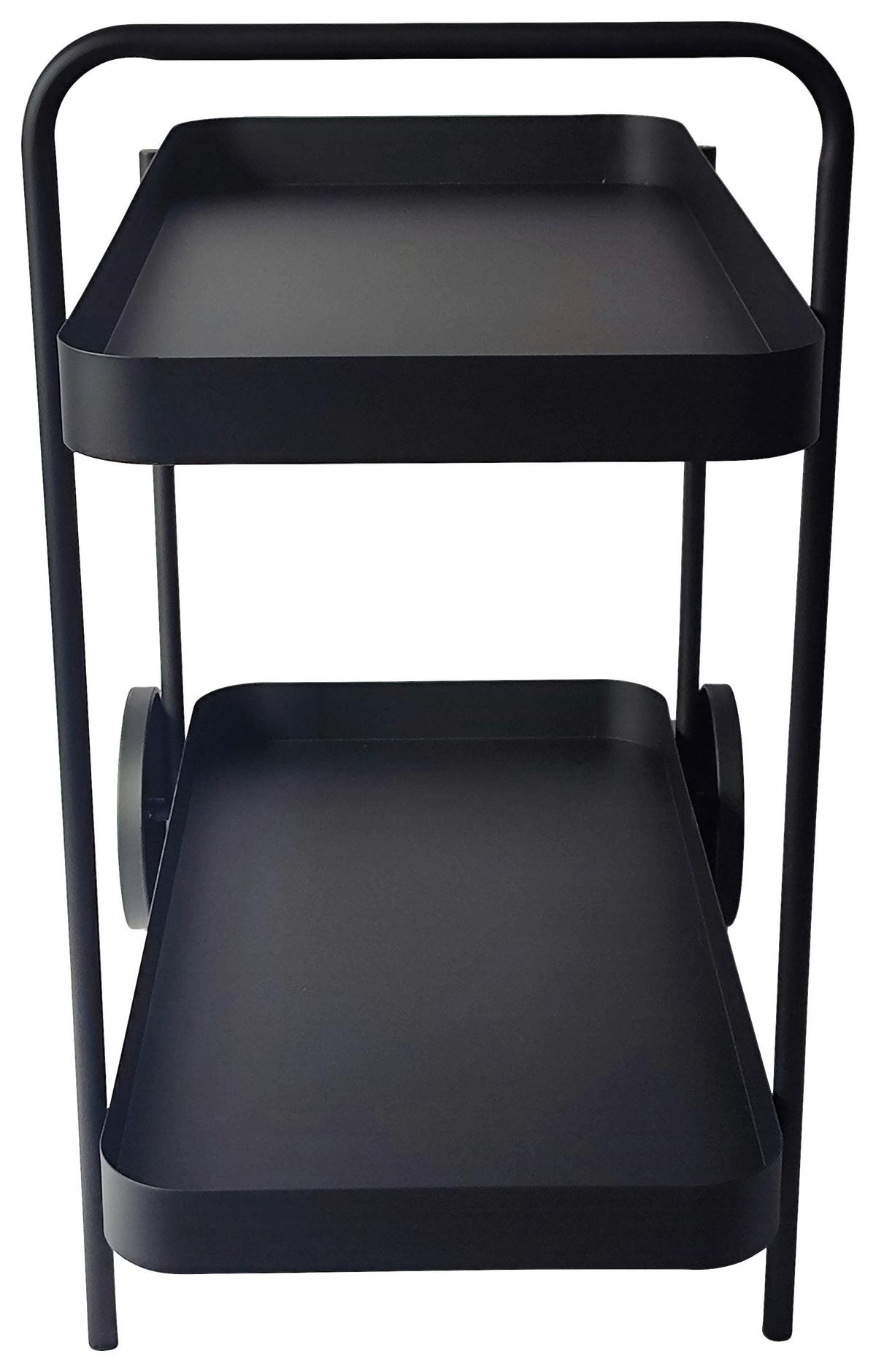 SERVÍROVACÍ VOZÍK DESINO -EXKLUSIV- - černá, Moderní, kov (70/70/43cm) - Mömax