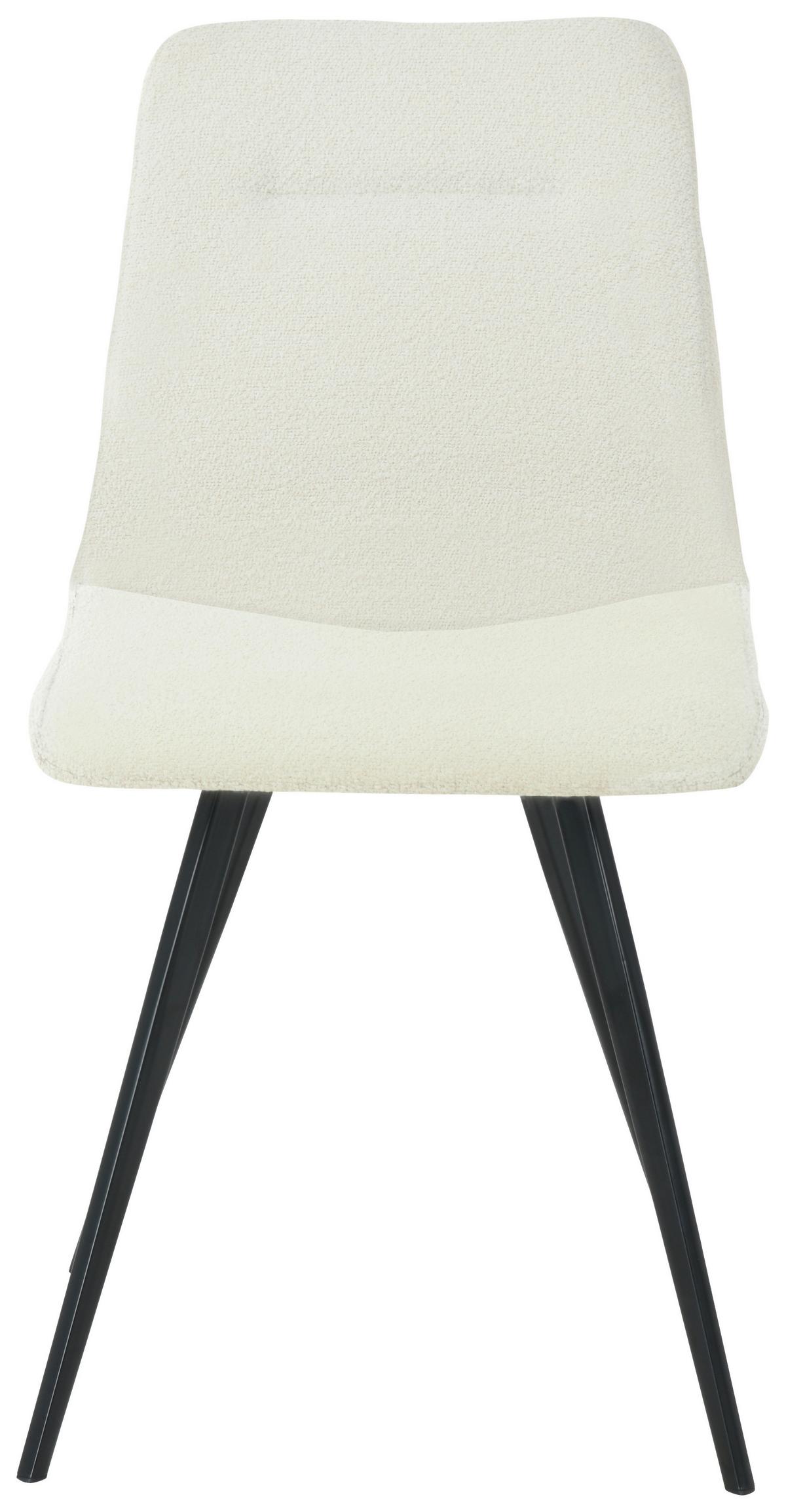 Vierfußstuhl Kira Giga-S - Schwarz/Weiß, MODERN, Holz/Textil (47/88/56cm) - Nedis SmartLife