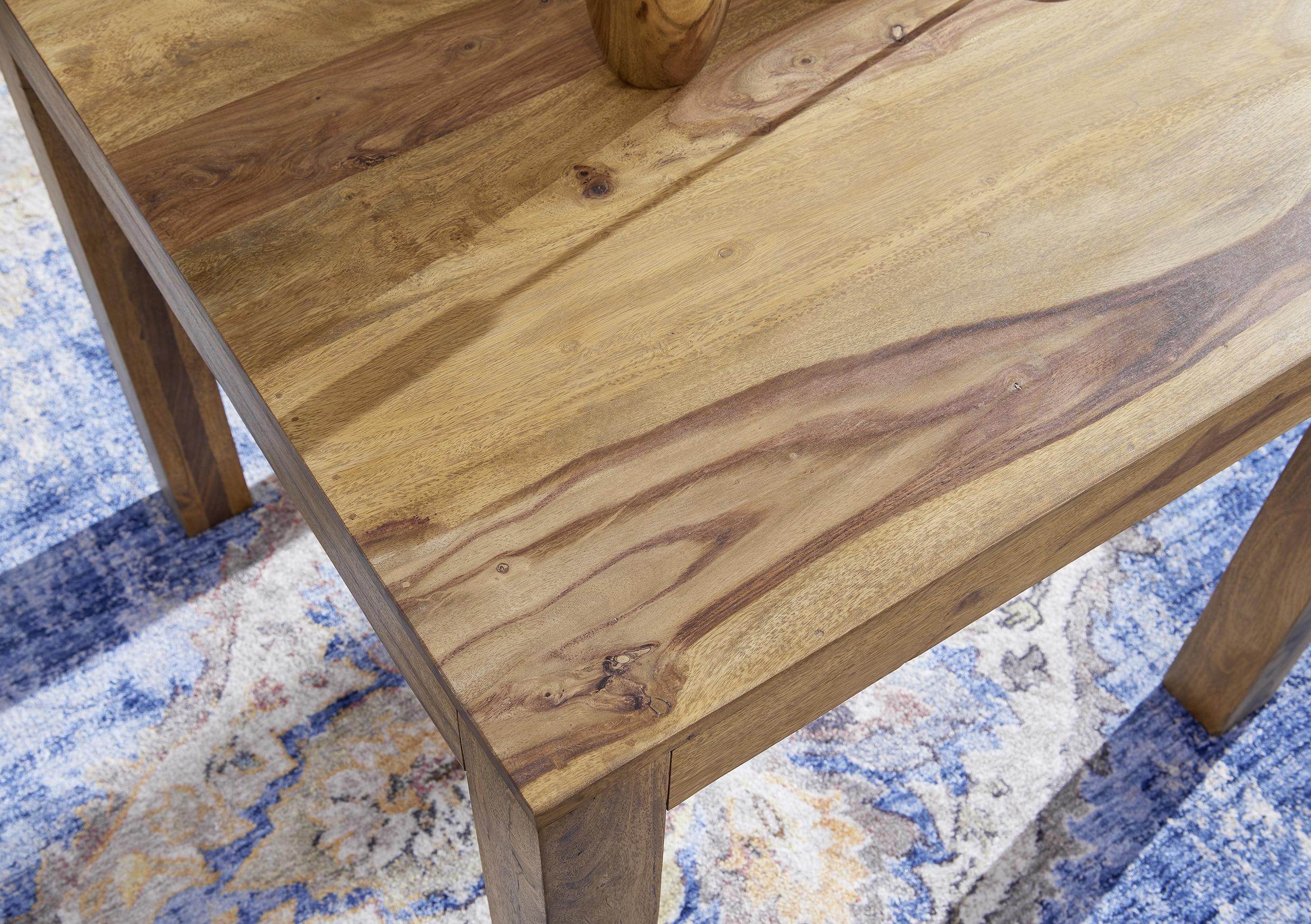 MID.YOU Esstisch Echtholz Mumbai 80x80 cm Sheesham