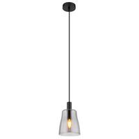 Hängeleuchten 15789h1b höhenverstellbar - Schwarz, Design, Glas/Metall (14,5/120cm) - Globo