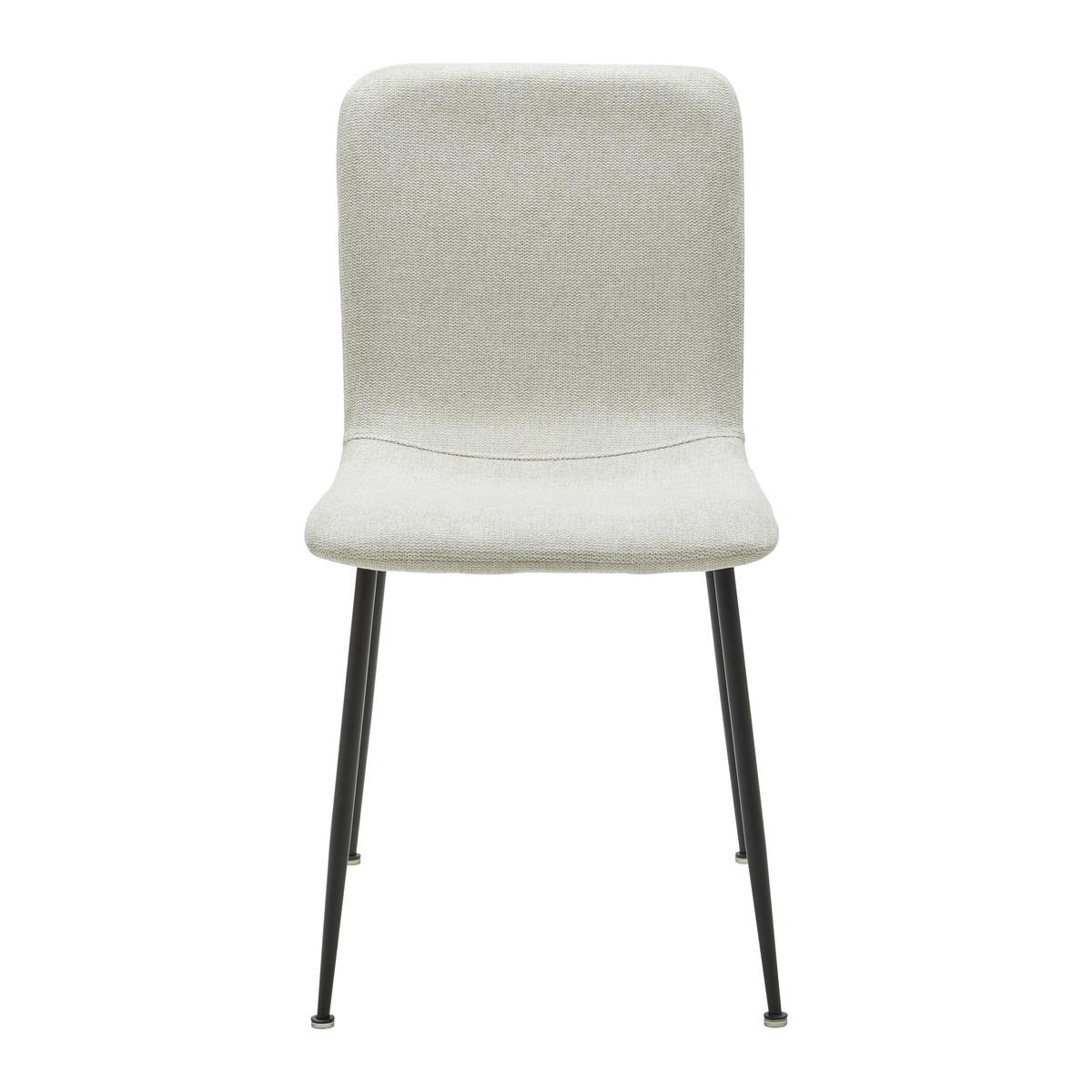 Jedálenská stolička NELE béžová - čierna/béžová, Modern, kov/drevo (43/83/56cm) - P & B