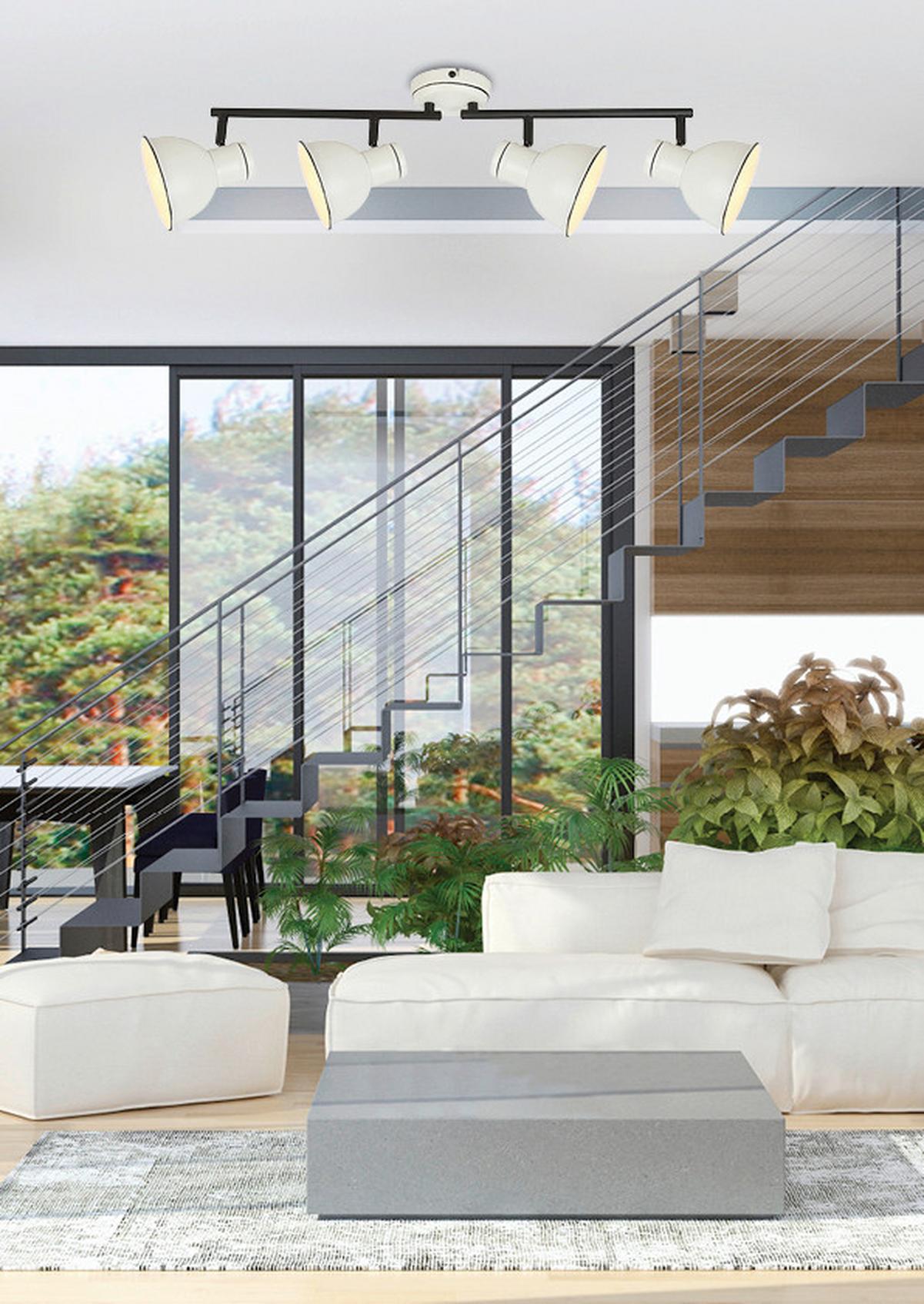 Strahler 94-72153 Zumba - Schwarz, KONVENTIONELL, Metall (11,50/71/23cm)