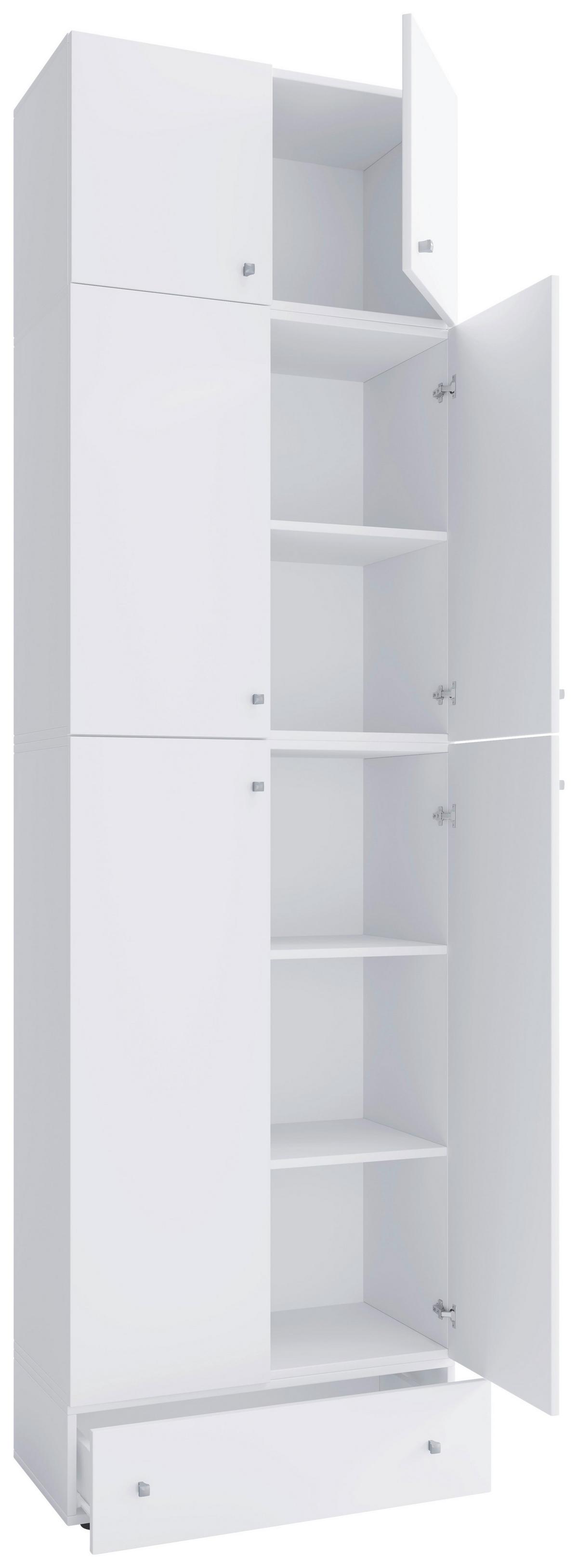 Drehtürenschrank B: 70 Cm Lona Xxl Weiß - Weiß, MODERN, Holzwerkstoff (70/240/39cm) - MID.YOU