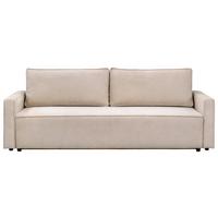 Rozkladacia pohovka NERA, béžová ženilka - béžová, Modern, textil/plast (232/90/100cm)
