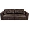 Schlafsofa Dolan Lux.3Dl Braun - Hellbraun/Chromfarben, MODERN, Textil (245/85/115cm) - Livetastic