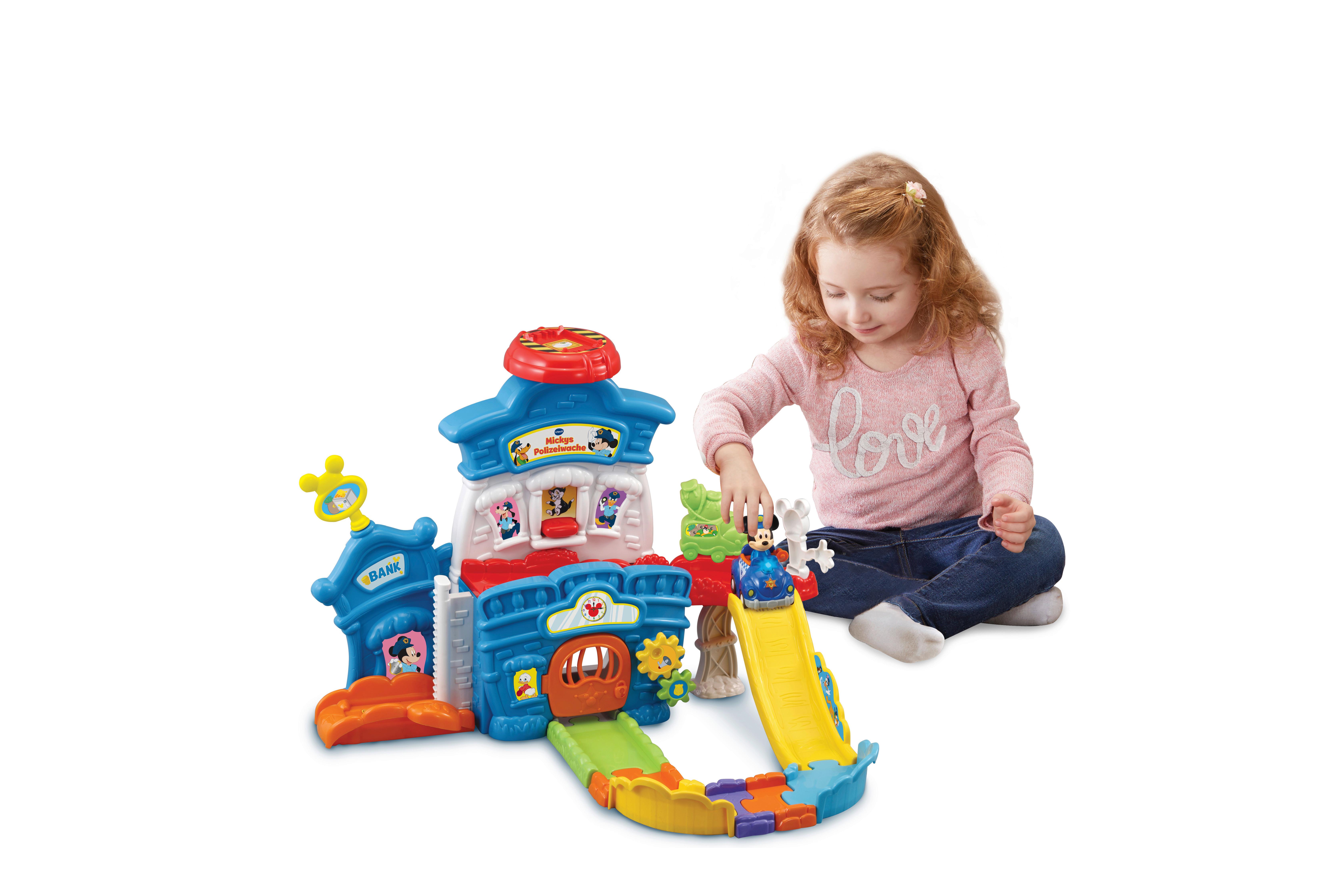 Spiel-Set Mickys Polizeiwache Kunststoff Ab 1 Jahr - Multicolor, Basics, Kunststoff (45/30,5/10cm) - Vtech