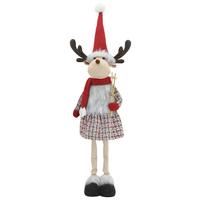 Skřítek MARLA - šedá/červená, Konvenční, kov/textil (32/98/21cm) - Mömax