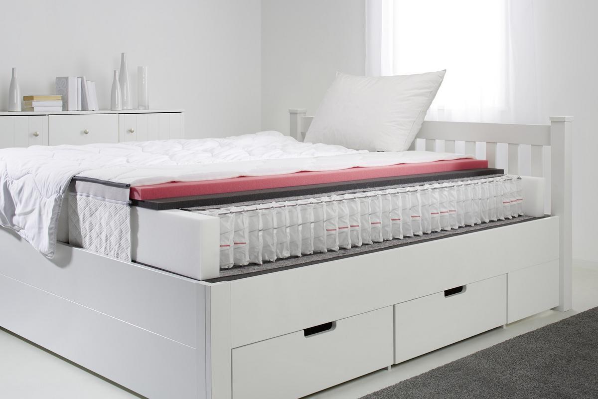 Boxspring matrace GOLD 90x200cm, H3, V:30cm - bílá, textil (90/200cm) - Premium Living
