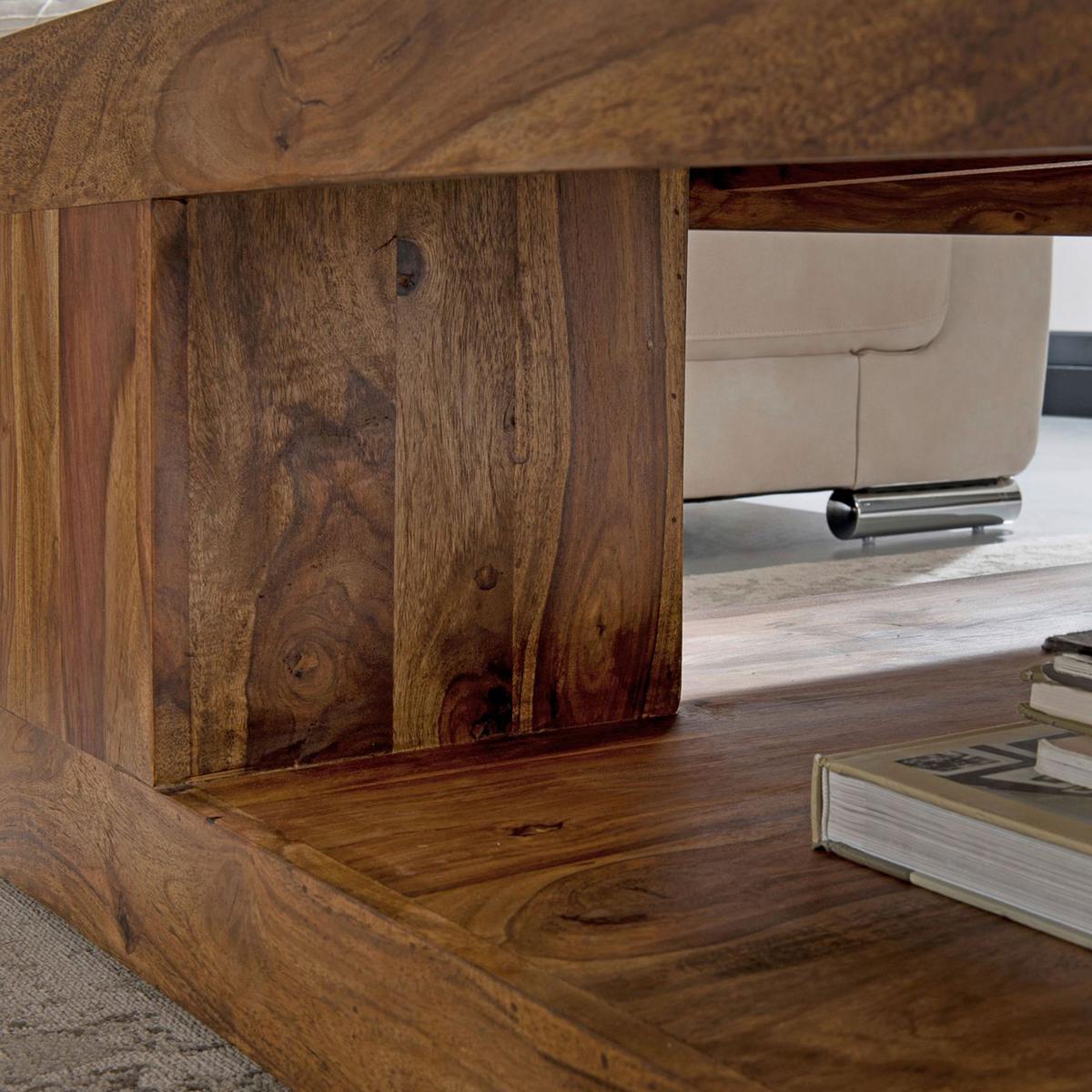 Couchtisch Wl6.227 - Sheeshamfarben, Design, Holz (90/90/40cm) - MID.YOU