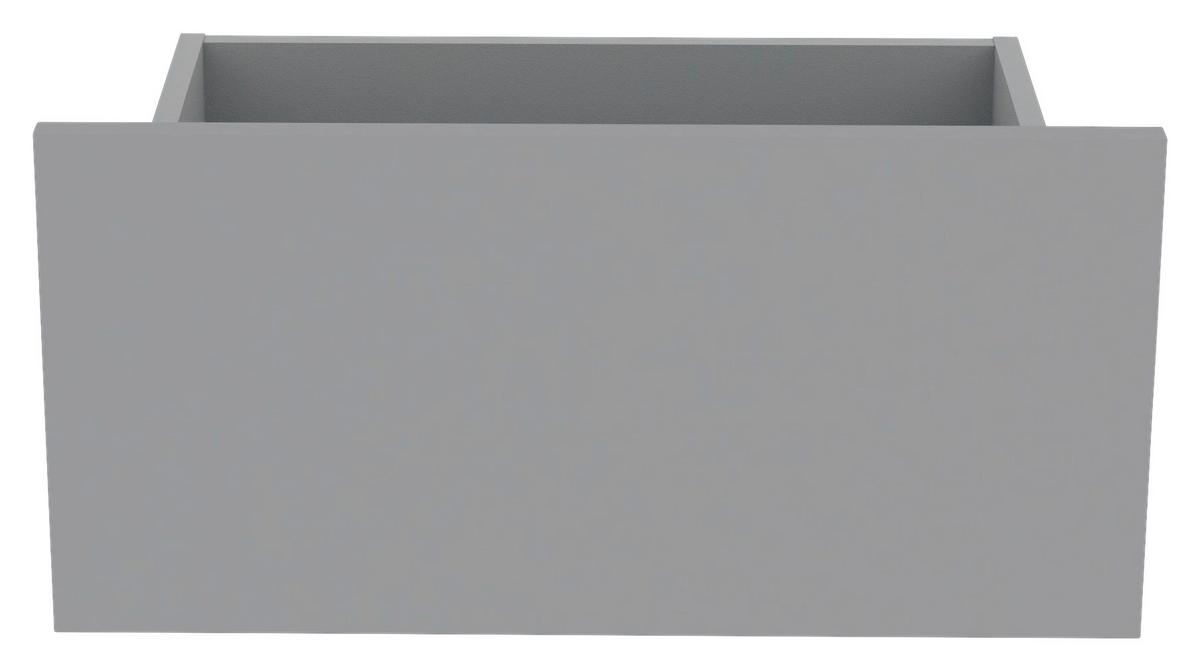 Schubkasteneinsatz Unit B: 45,3 cm, Seidengrau - Hellgrau, MODERN, Holzwerkstoff (45,3/21,9/36,6cm) - Ondega