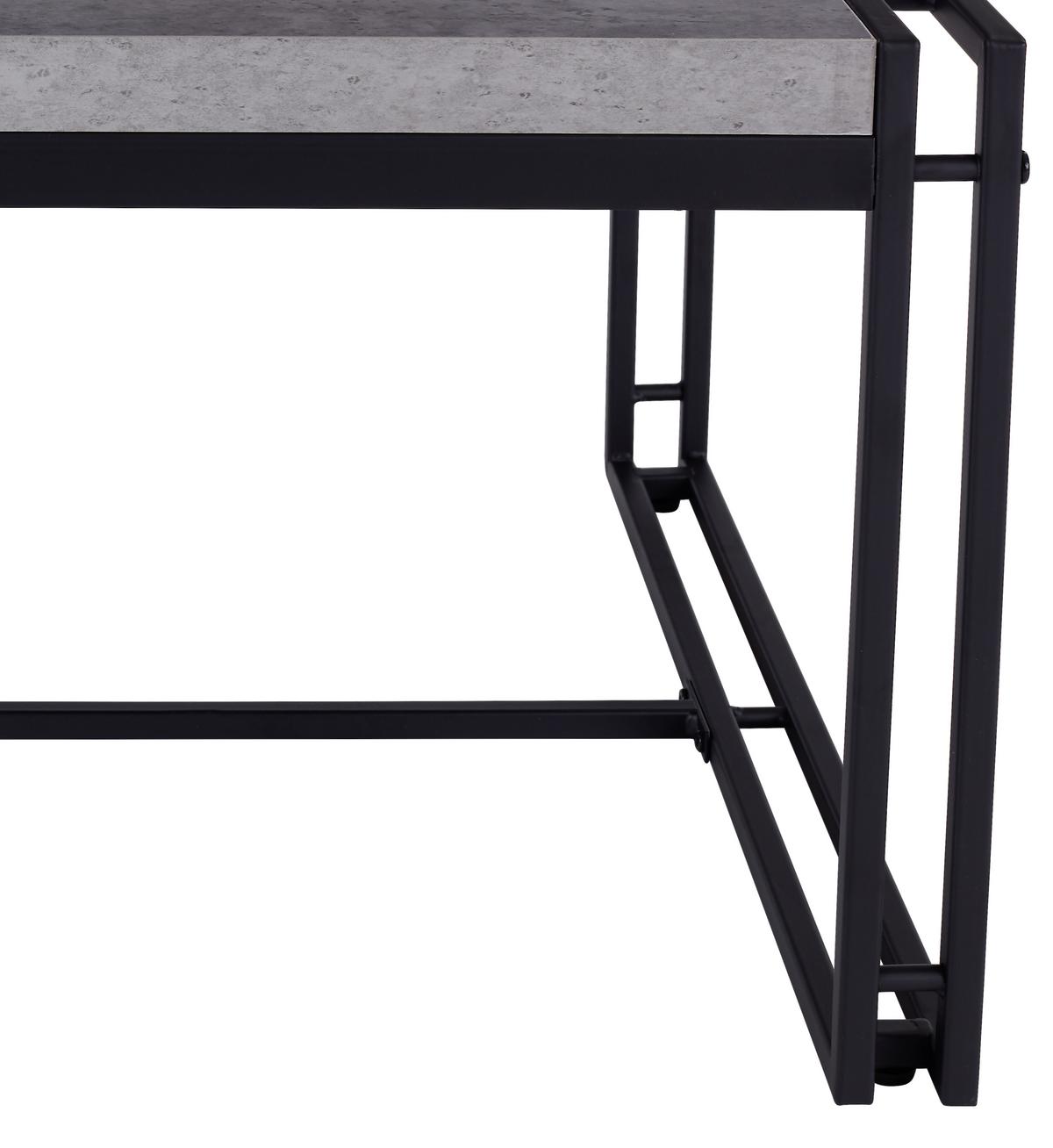 Dohányzóasztal Bistro - fekete/szürke, Modern, műanyag/faalapú anyag (72/45/72cm) - Zandiara