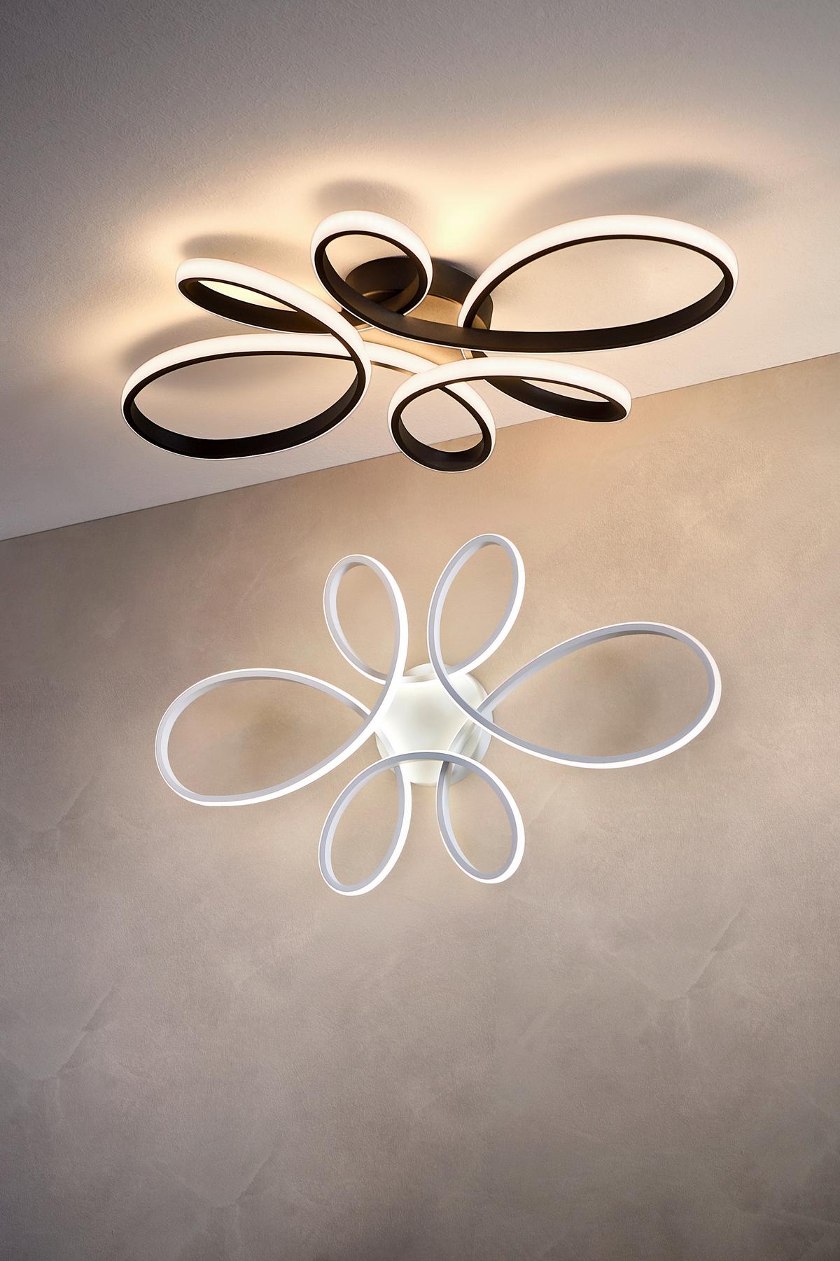 LED-DECKENLEUCHTE 645619131 FLY - Weiß, KONVENTIONELL, Kunststoff/Metall (83/7,5/45,5cm) - Trio Leuchten