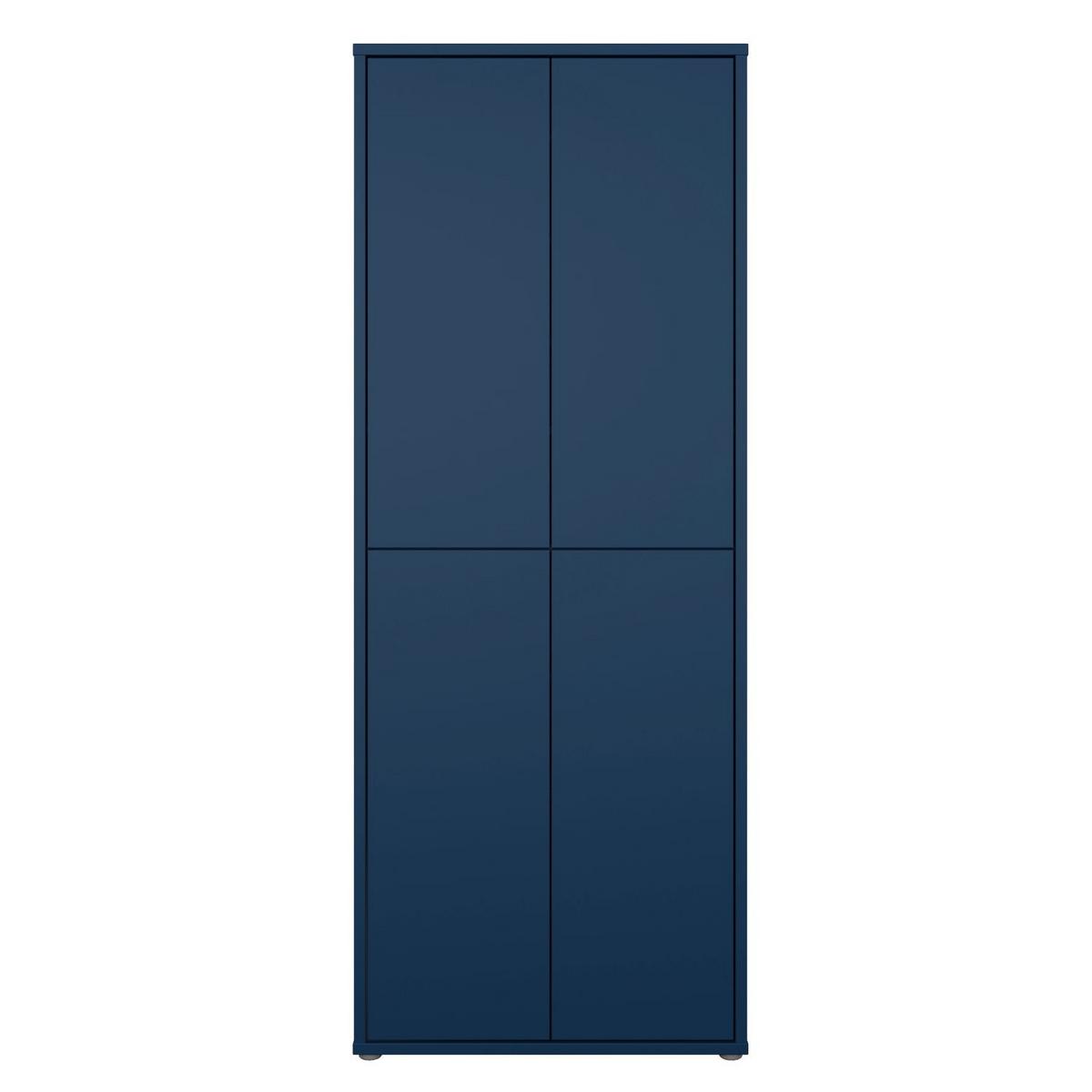 Botník modrá barva - šedá/tmavě modrá, Moderní, kompozitní dřevo/plast (74,5/191,9/34,9cm)