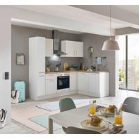 Eckküche Turin Weiß/Eiche Dekor 240x165 cm - Weiß/Eiche Artisan, Basics, Holzwerkstoff (240/165cm) - MID.YOU