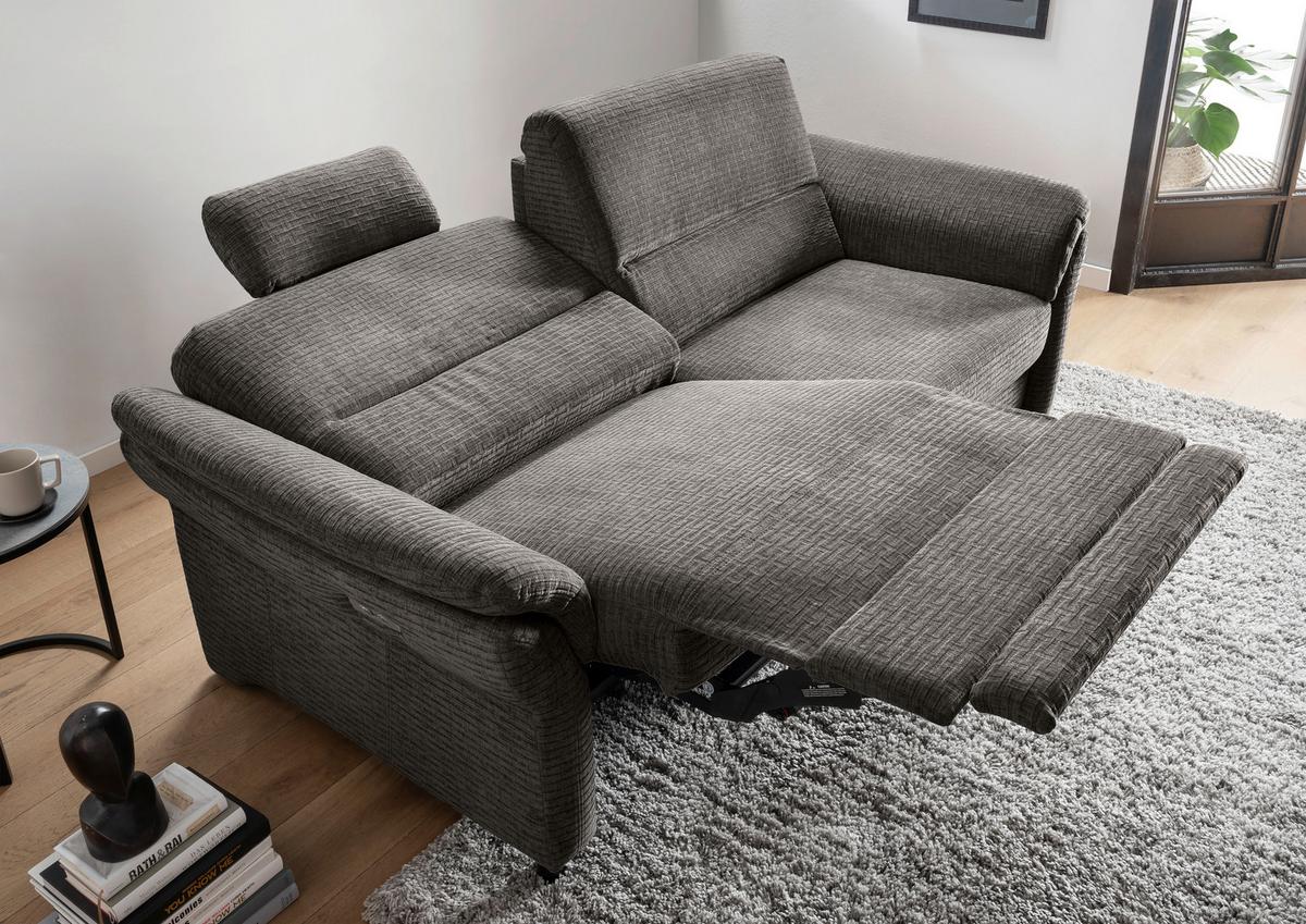 3-Sitzer-Sofa Cavoli, Graubraun L B: 192 cm - Graubraun/Schwarz, MODERN, Textil (192/90/89cm) - Livetastic