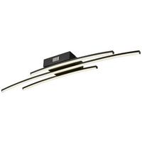 Led-deckenleuchte Jonas L: 77,2 Cm, 1-Flammig - Schwarz, MODERN, Kunststoff/Metall (77,2/15/12cm) - Luca Bessoni