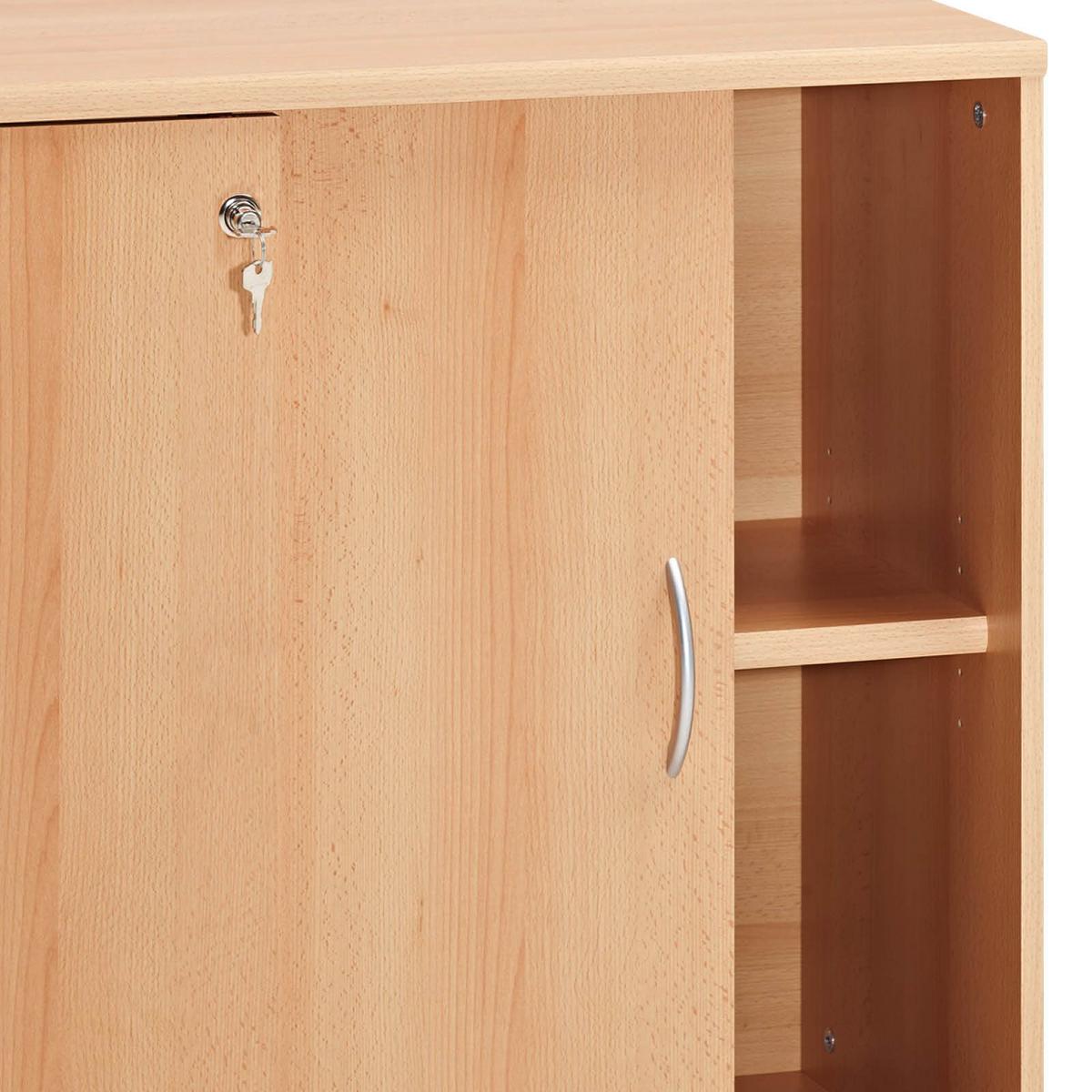 Aktenschrank Versperrbar Serie 4000 Buche Dekor B 100 Cm - Buchefarben, Basics, Holzwerkstoff (100/77,4/39,5cm) - MID.YOU