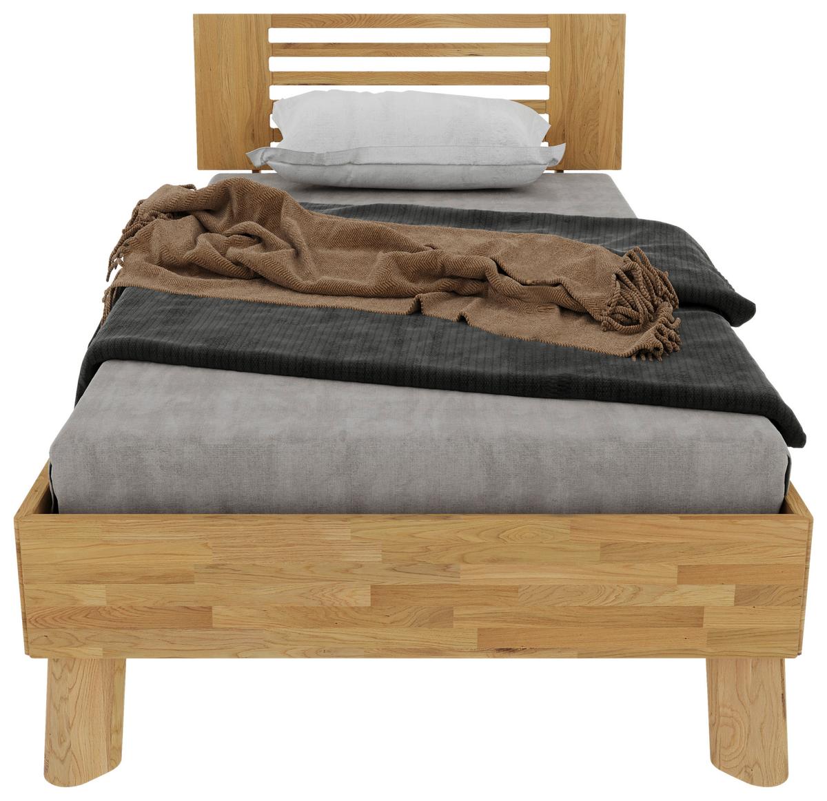 Bett Como Naturfarben /wildeiche 100x200cm - Wildeiche/Naturfarben, MODERN, Holz (100/200cm) - MID.YOU