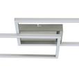 LED-Deckenleuchte Suna - Alufarben/Nickelfarben, MODERN, Kunststoff/Metall (93/22/6,5cm) - Luca Bessoni