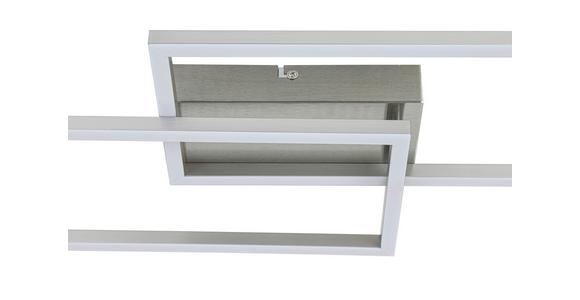 LED-Deckenleuchte Suna - Alufarben/Nickelfarben, MODERN, Kunststoff/Metall (93/22/6,5cm) - Luca Bessoni