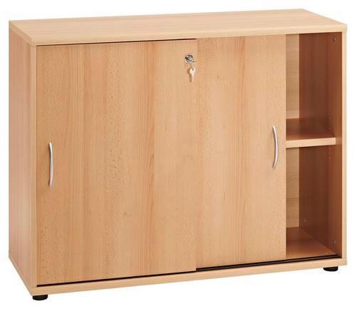 Aktenschrank versperrbar Serie 4000 Buche Dekor B 100 cm - Buchefarben, Basics, Holzwerkstoff (100/77,4/39,5cm) - MID.YOU