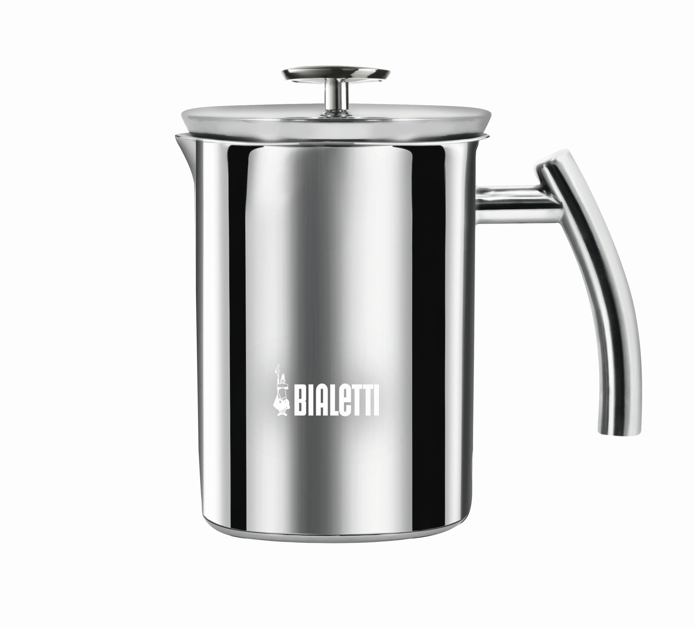 Milchschäumer Edelstahl 15x12x18,5 cm - Silberfarben, Basics, Kunststoff/Metall (15/12/18.5cm) - Bialetti