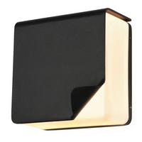 LED-AUSSENLEUCHTE 21-32201 SQUARE - Schwarz, Design, Metall (8,9/15,5/15,5cm)