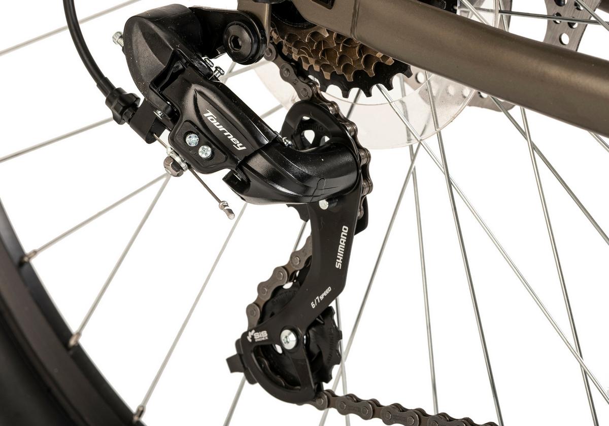 Mountainbike 421m - Grau, KONVENTIONELL, Metall (25/140/60cm)