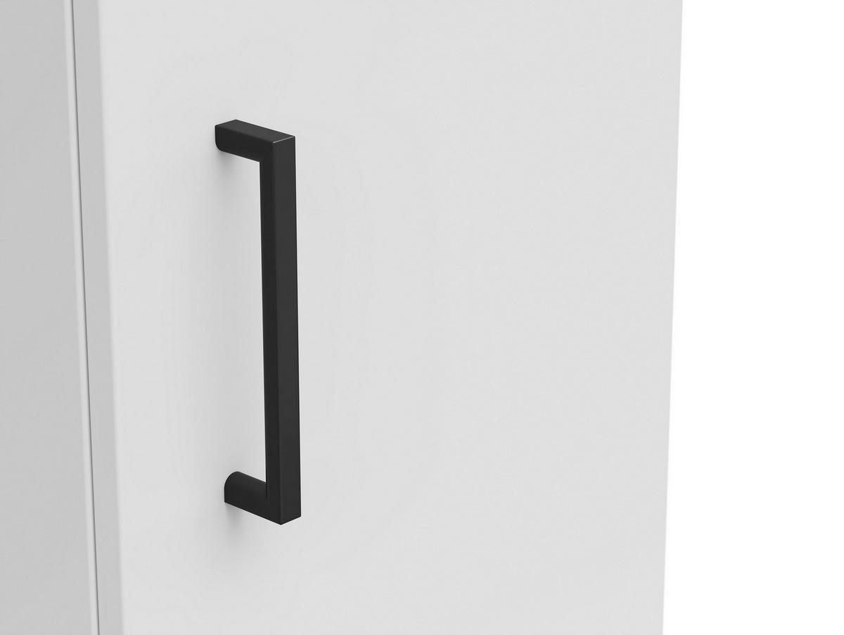 Skriňa MULTISTAURAUM š: 30cm - čierna/biela, Modern, kompozitné drevo/plast (30/115/40cm)